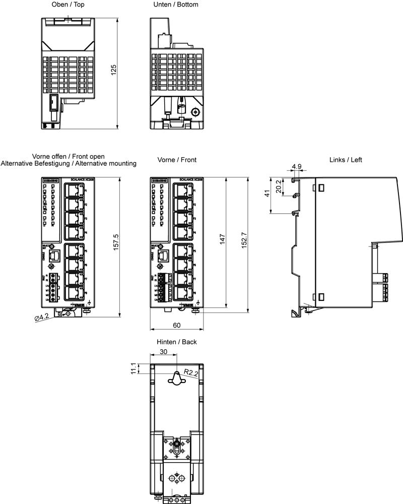 Siemens Netzwerk-Switch – 8 Ports für zuverlässige Verbindung