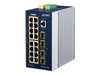 PLANET TECHNOLOGY Netzwerk-Switch – 16 PoE+ Ports, einfache Montage