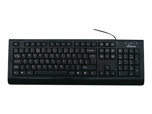 MediaRange USB-Tastatur – Spritzwassergeschützt, mit Nummernblock
