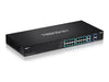 TRENDnet 18-Port Gigabit Switch – Strom über Ethernet, rackmontierbar