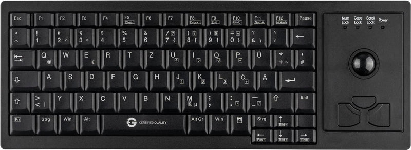 GETT Cleantype Xtra Roll Tastatur – Kompakt mit Trackball