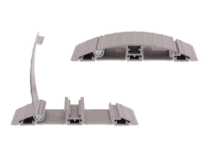 Dataflex Kabelschutz – Bodenmontage, Silber, für bis zu 10 Kabel