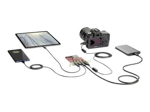 Startech USB-C PCIe Karte – 4 Ports, 10 Gbit/s Geschwindigkeit