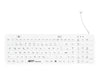 GETT Silikon-Tastatur – desinfizierbar, wasserdicht, 110 Tasten