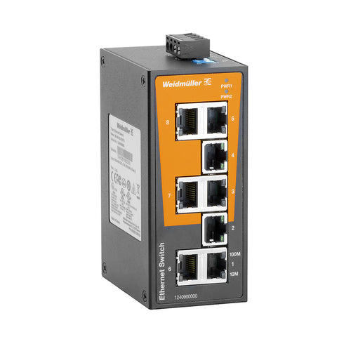 Weidmüller Industrieswitch – 8 Ethernet Ports für zuverlässige Netzwerke