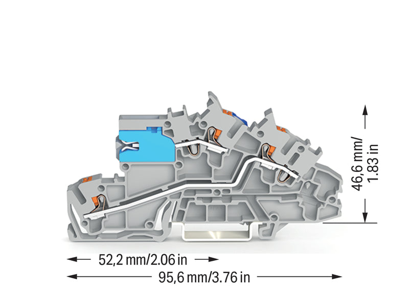 WAGO Installationsklemme – Sicher und einfach, 2,5 mm²