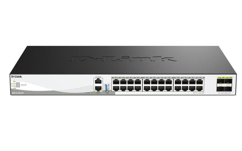 D-Link Netzwerk-Switch – 28 Anschlüsse, 10 Gigabit Ethernet