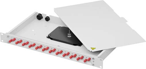 Telegärtner Patchpanel – 12 Anschlüsse, für Glasfaserkabel