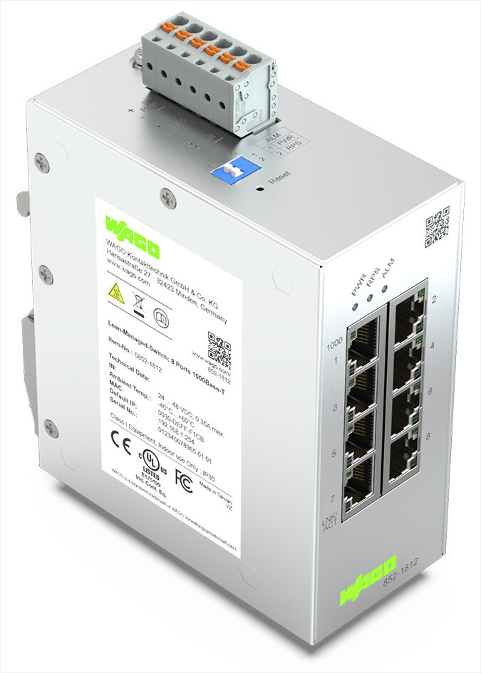 WAGO Netzwerk-Switch – 8 Ports für schnelles Internet