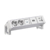 Bachmann DESK2 Steckdosenleiste – USB-Anschlüsse, Tischmontage