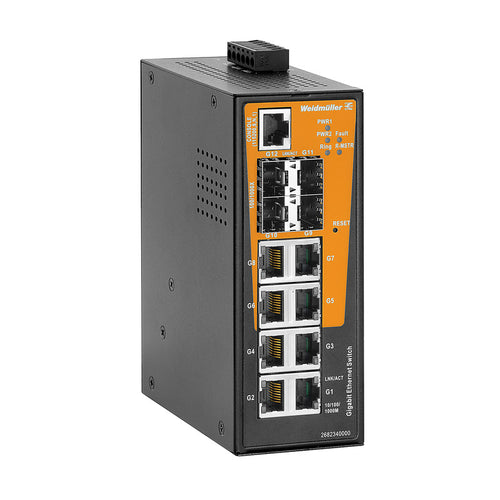 Weidmüller Ethernet Switch – 8 Ports, robustes Design