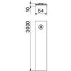 OBO Bettermann Kabelkanaldeckel – 53 mm Breite, mit Drehriegel