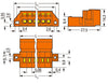 WAGO Stiftleiste – 0,08-2,5 qmm, orange