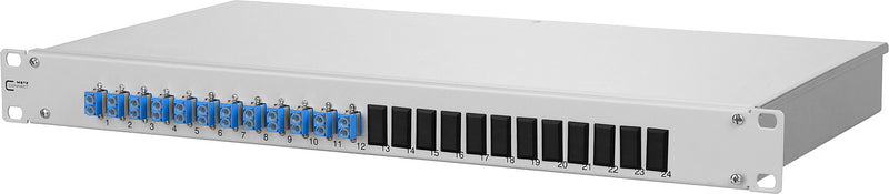 METZ CONNECT LWL-Patchpanel – 24 Ports, Rackeinbau