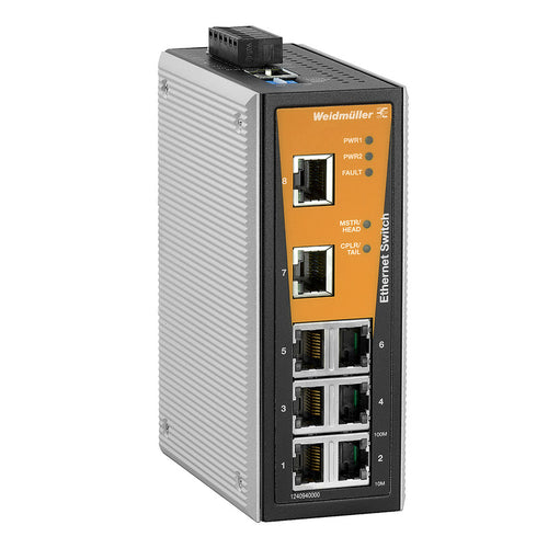 Weidmüller Industrieswitch – 8 Ethernet Ports, einfache Verwaltung