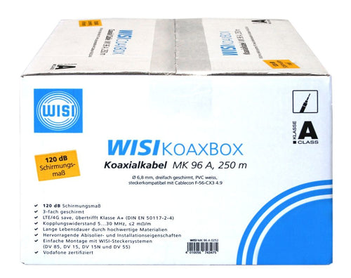 WISI Koaxialkabel 250m – Ideal für zuverlässige Signalübertragung