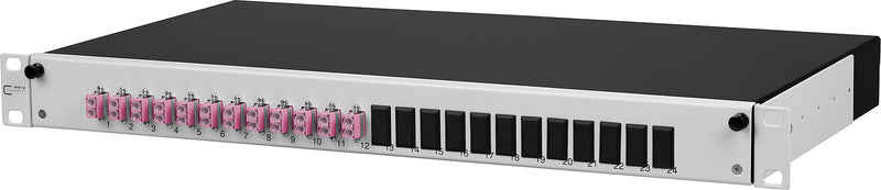 METZ CONNECT Patchpanel – 12 Ports, für Glasfaser-Netzwerke