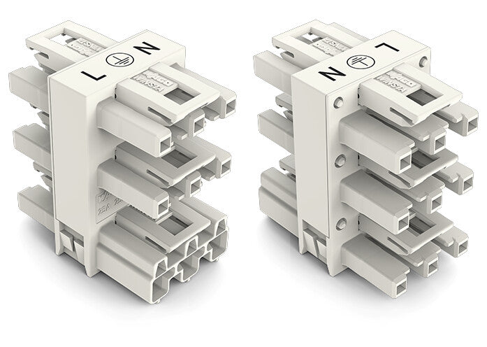 WAGO Verteiler – 1 Stecker, 5 Buchsen, fehlsteckgeschützt