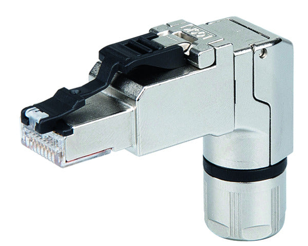 Telegärtner RJ45 Drahtverbinder – Cat6a, gewinkelt
