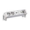 Bachmann Steckdosenleiste – 2 USB-Anschlüsse, Aluminiumgehäuse