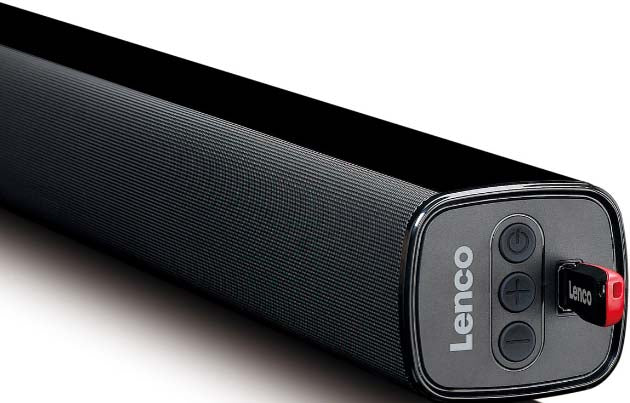 Lenco Soundbar – Kabellos mit Bluetooth, 80 Watt Leistung