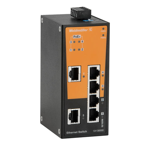 Weidmüller Industrieswitch – 6 Ports, PoE Unterstützung