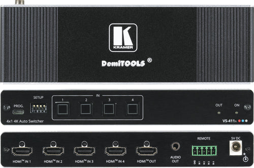 Kramer HDMI Auto Switcher – 4K HDR, 4 Eingänge