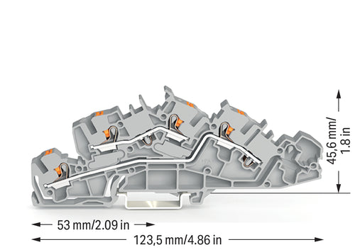 WAGO Installationsklemme – Einfache Verbindung für 4 mm² Kabel