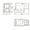 WAGO Einspeisemodul – 2-polig, einfache Installation