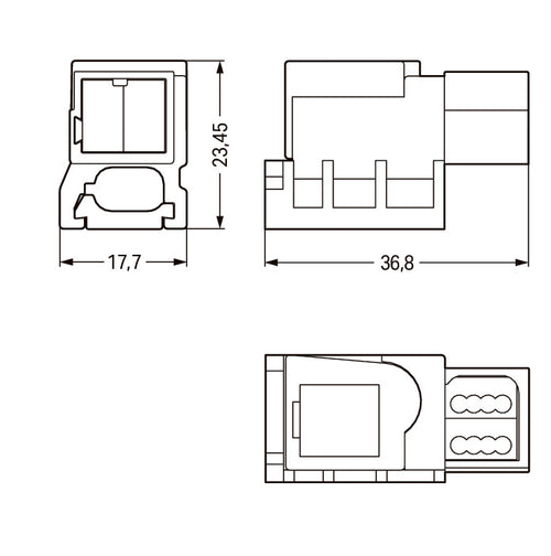 WAGO Einspeisemodul – 2-polig, einfache Installation