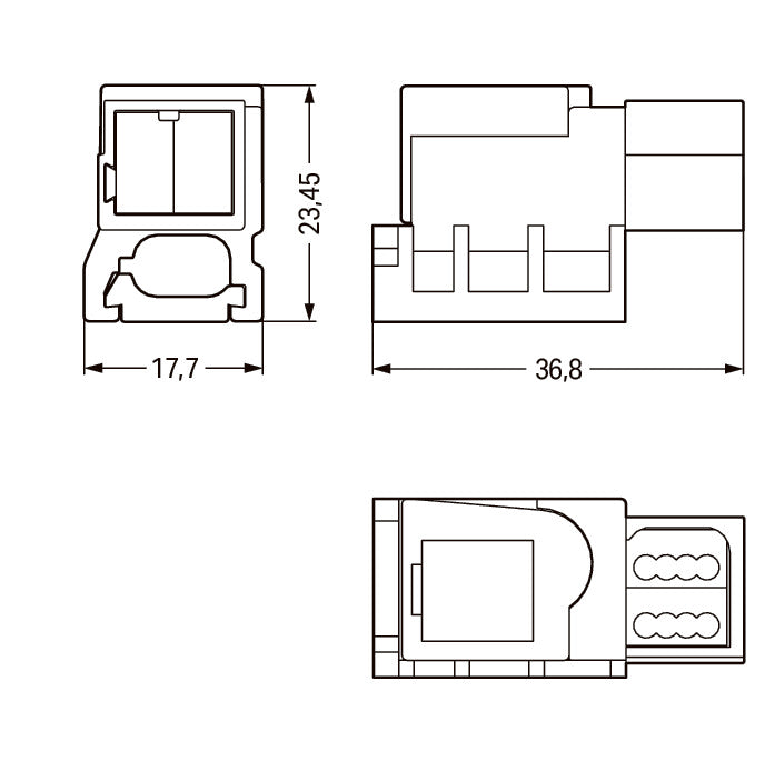WAGO Einspeisemodul – 2-polig, einfache Installation