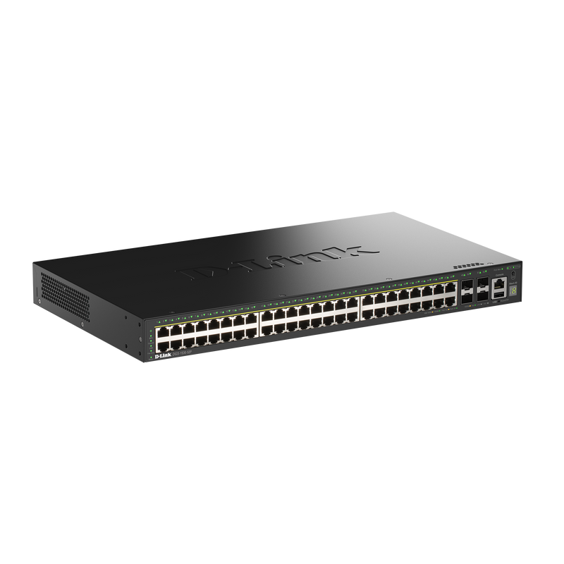 D-Link 52-Port Netzwerk-Switch – Gigabit, PoE+ Unterstützung