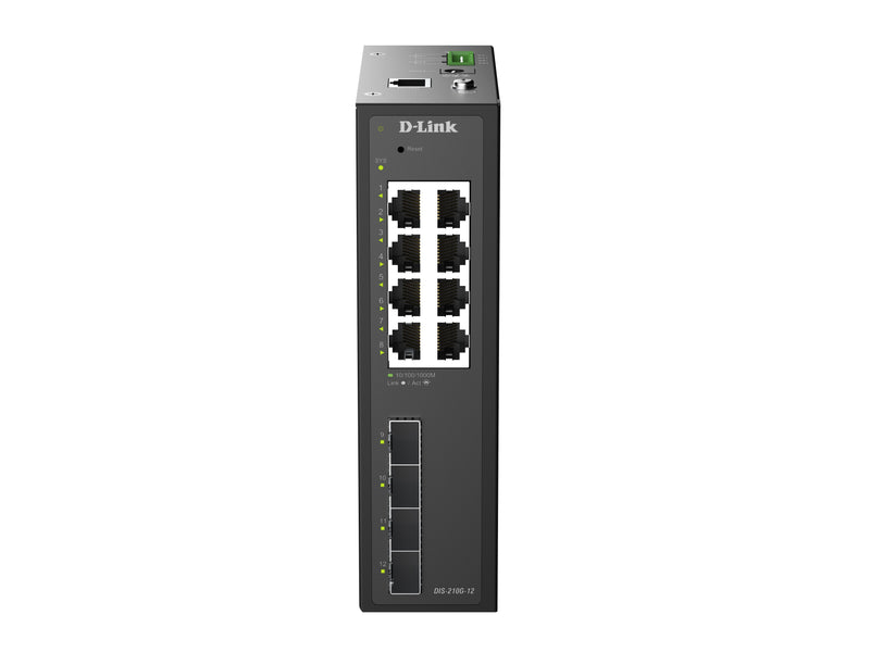 D-Link Gigabit-Switch – 12 Ports, Industriequalität