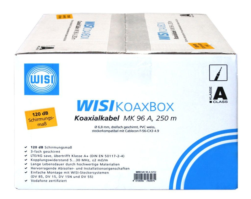 WISI Koaxialkabel 250m – Ideal für zuverlässige Signalübertragung
