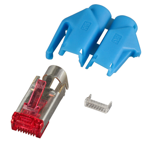 EFB Elektronik RJ45-Stecker – Cat.6, 100 Stück, blau