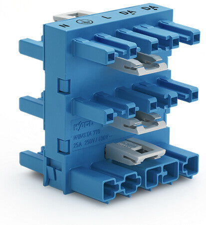 WAGO Steckverbinder – 5-polig, 25 A, Blau, 20er Pack