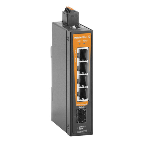 Weidmüller Netzwerk-Switch – 5 Ports, einfache Einrichtung