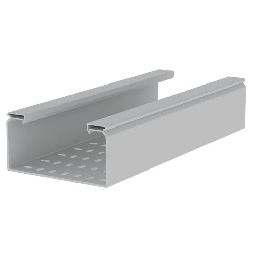 Unex Kabelbahn – gelocht, lichtgrau, 3 Meter
