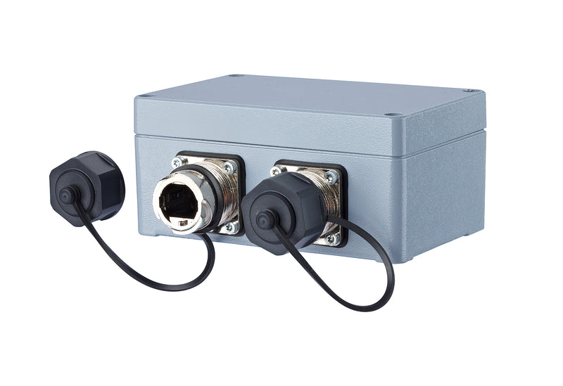 Metz Connect Netzwerk-Steckdose – 2 Ports, robustes Aluminiumgehäuse