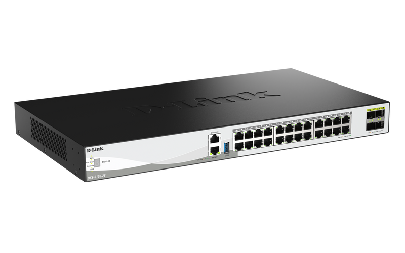 D-Link Netzwerk-Switch – 28 Anschlüsse, 10 Gigabit Ethernet