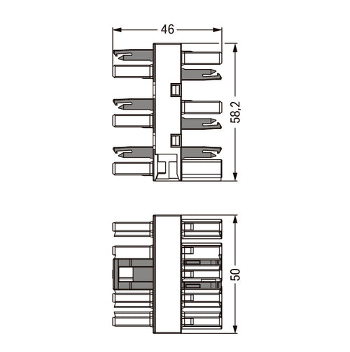 WAGO Steckverbinder – 5-polig, 25 A, Blau, 20er Pack