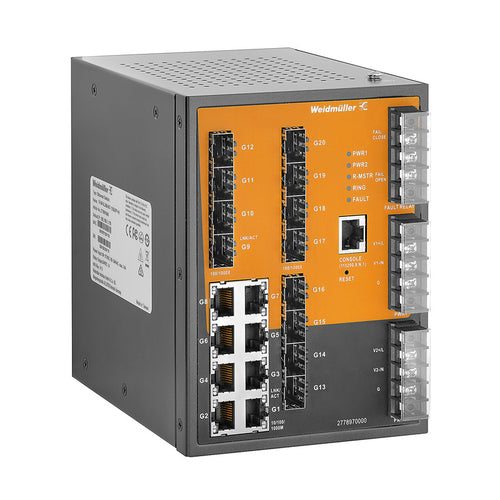 Weidmüller Ethernet Switch – 20 Ports für zuverlässige Netzwerke