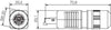Weidmüller RJ-45 Steckverbinder – Cat6/6a, Schwarz-Orange