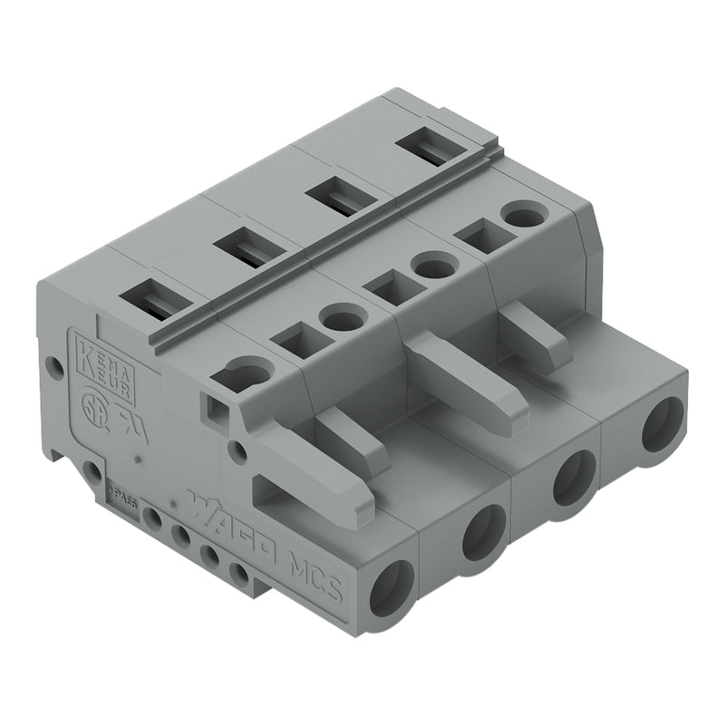 WAGO Buchsengehäuse-Kabel – 4-polig, 50 Stück
