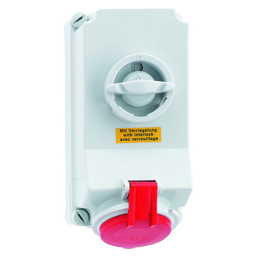 Bals CEE Wandsteckdose – Abschaltbar und verriegelt, 5x16A