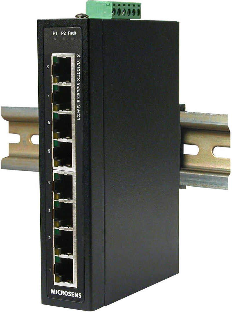 MICROSENS Industrie-Switch – 8 Ports für schnelle Netzwerke