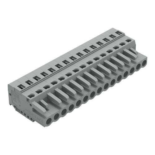 WAGO Buchsengehäuse-Kabel – 15-polig, 5 mm Rastermaß