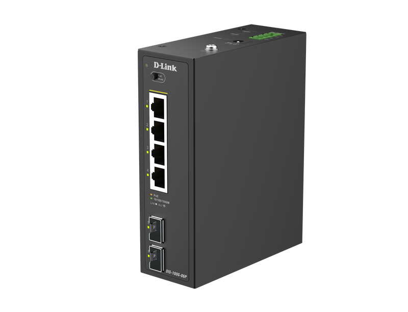D-Link 6-Port Switch – Gigabit, PoE für einfache Netzwerkverbindungen