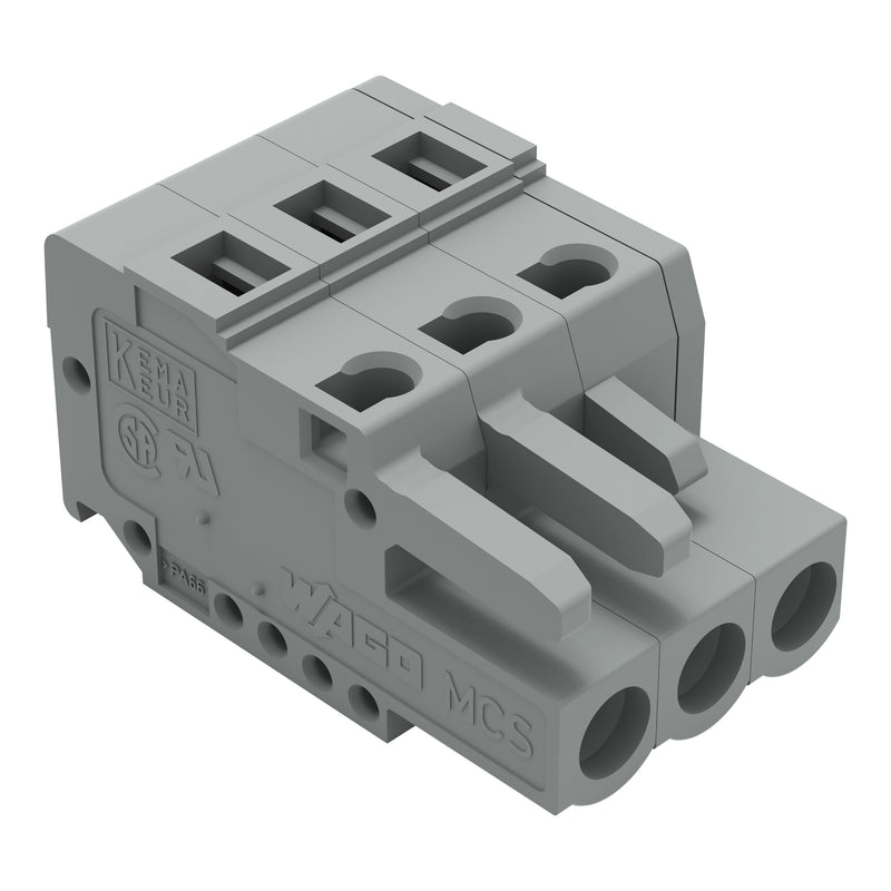 WAGO Buchsengehäuse-Kabel – 3-polig, 320 V, 16 A