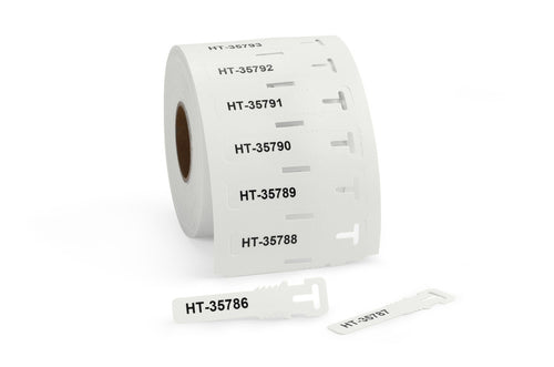 HellermannTyton Kennzeichnungsschilder – 12x74mm, 500 Stück, weiß